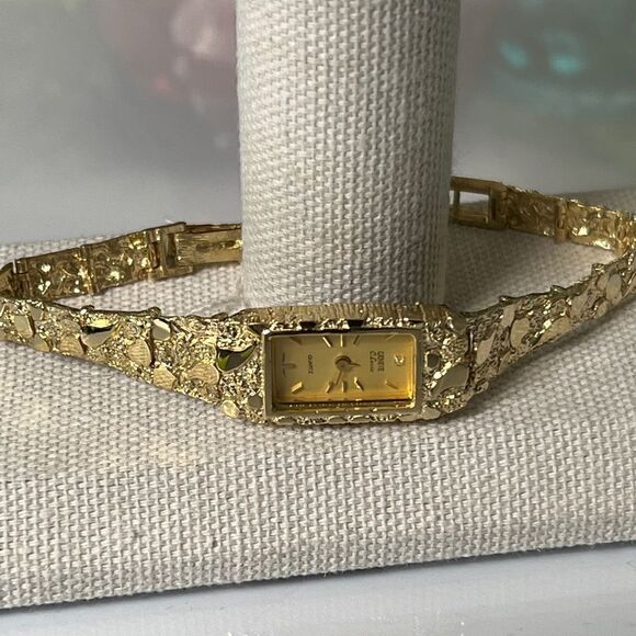 10k Gold Geneve Nugget Watch - Picture 7 of 15